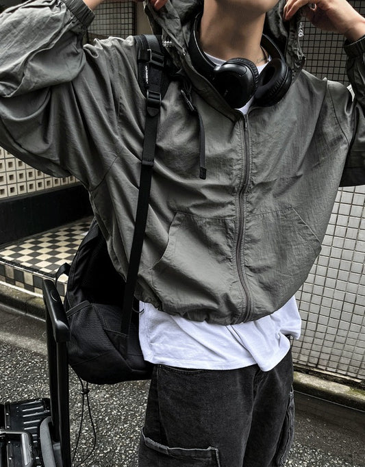 arc-in crop hood windbreaker