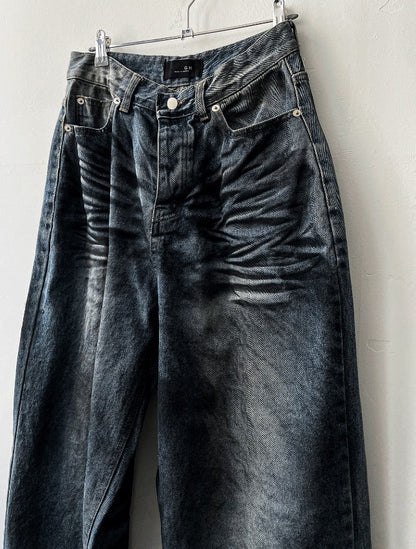 mud-Washing denim pants