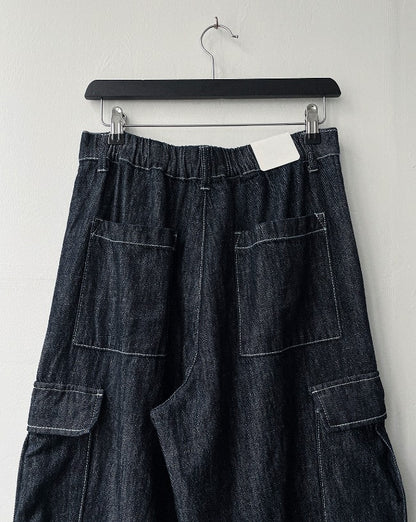 City Pub Cargo Banding Denim Pants