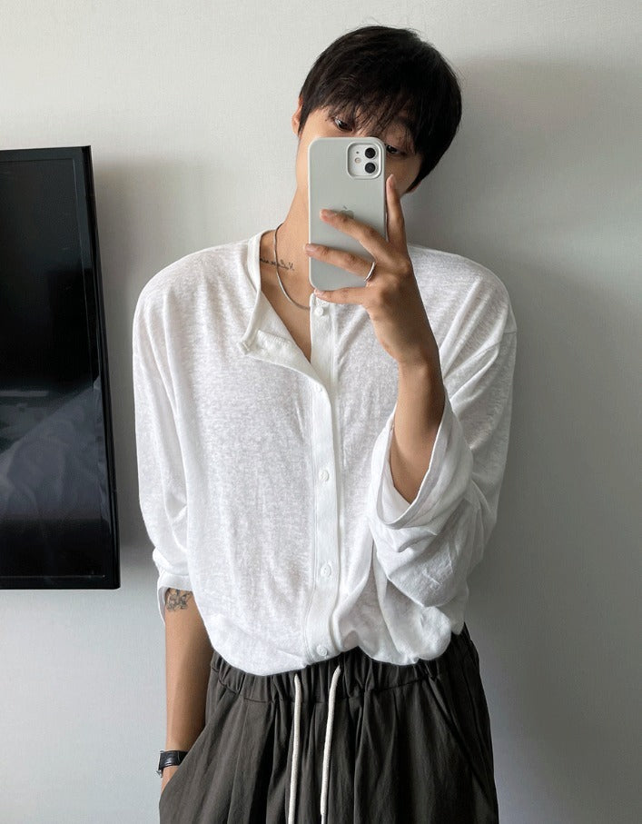 Acid Linen Cardigan