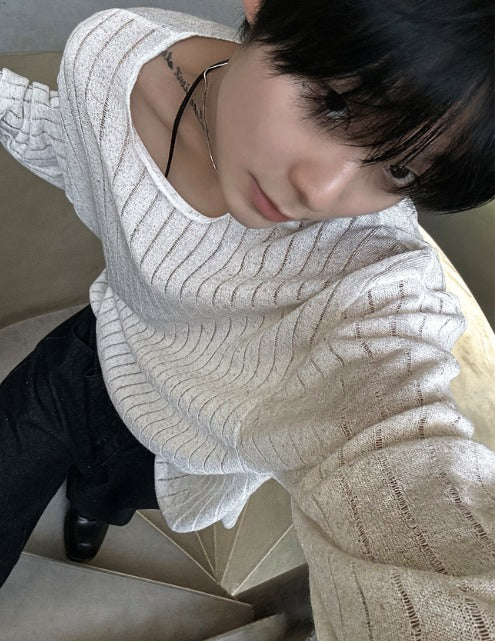 Acubi Summer Sleeve Ribbed Knit