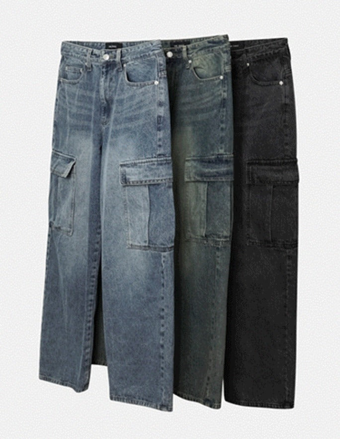 Plang Real Washing Cargo Denim