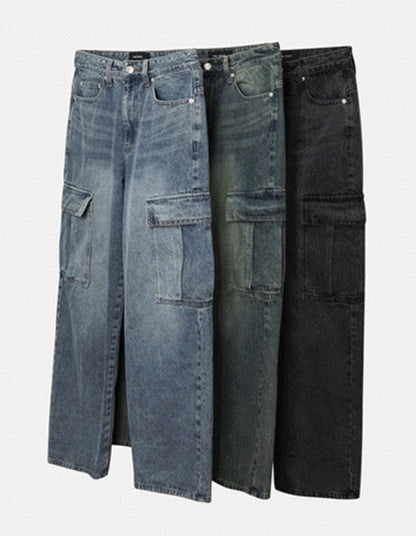 Plang Real Washing Cargo Denim
