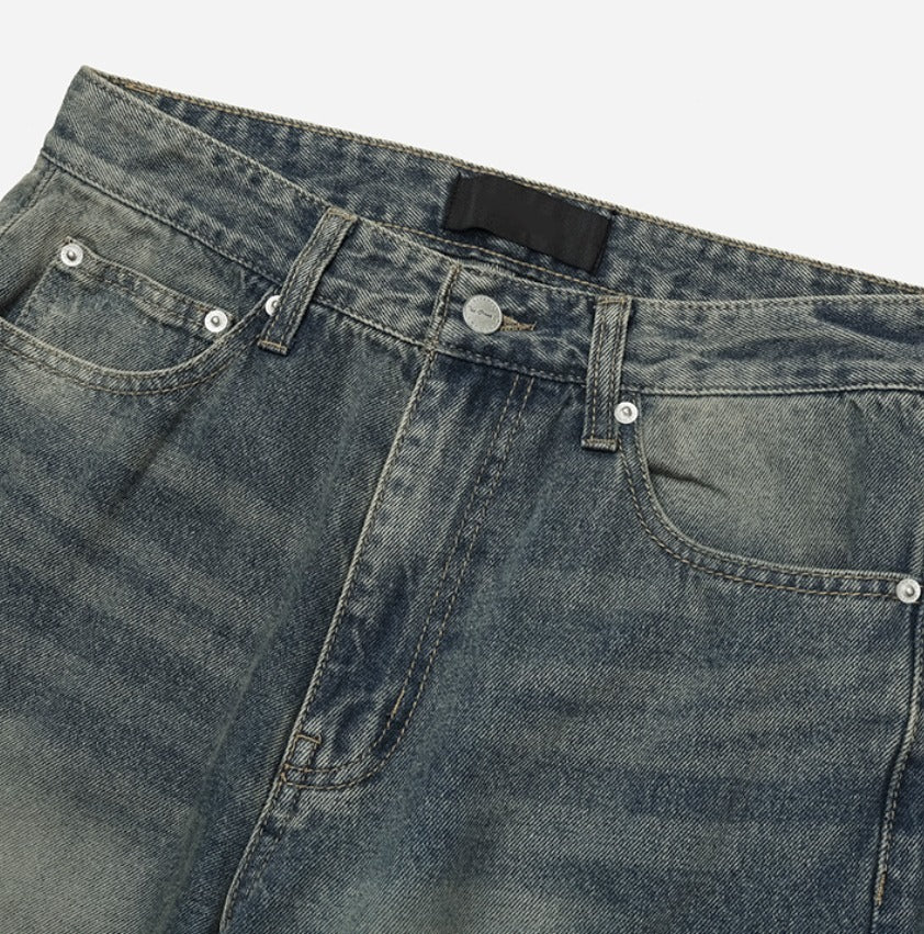 New Jeans Wide Cargo Pocket Denim Pants
