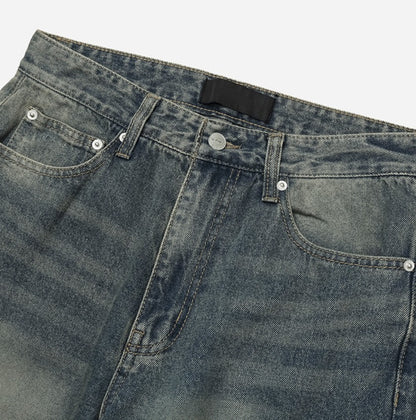 New Jeans Wide Cargo Pocket Denim Pants