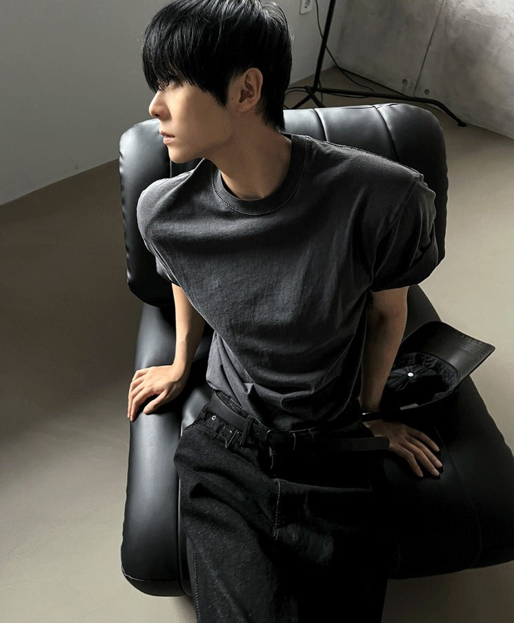 PREMIUM Pigment Charcoal Short Sleeve T-shirt