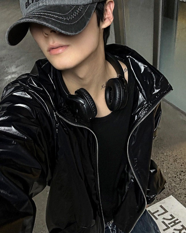 Two Way Glossy Windbreaker