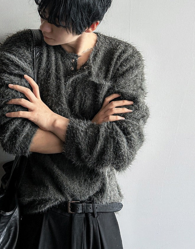 Mohair 4 Burton Henley Neck