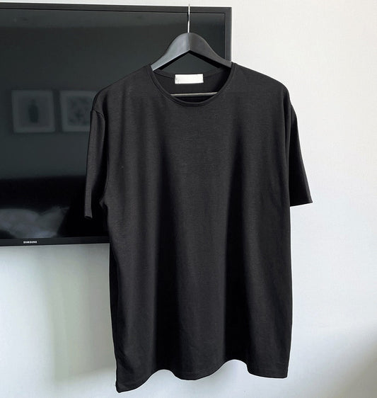 Inner U-Neck Silky Short Sleeve Tee