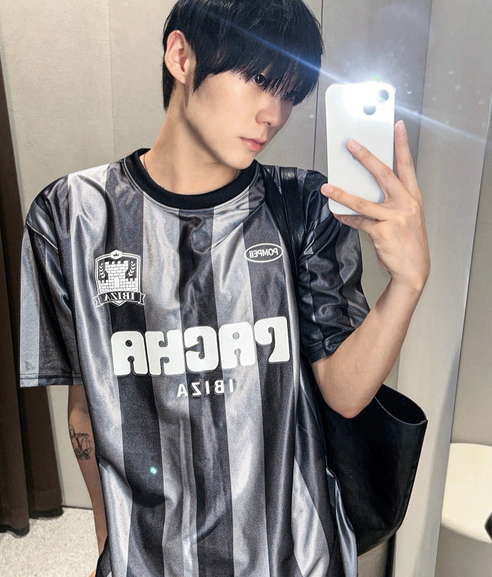 Sporty Jersey Short Sleeve Tee
