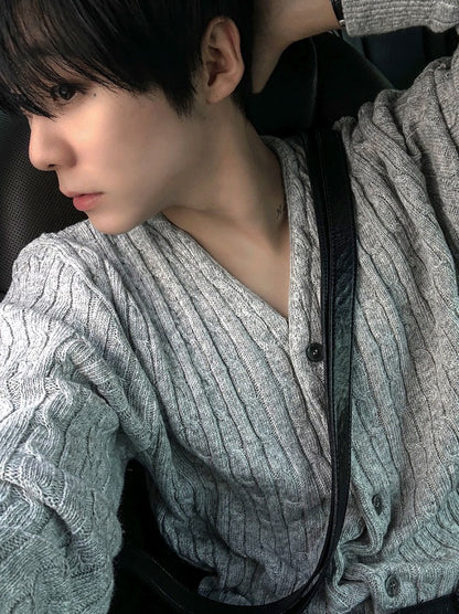 rowoon detail cavble cardigan