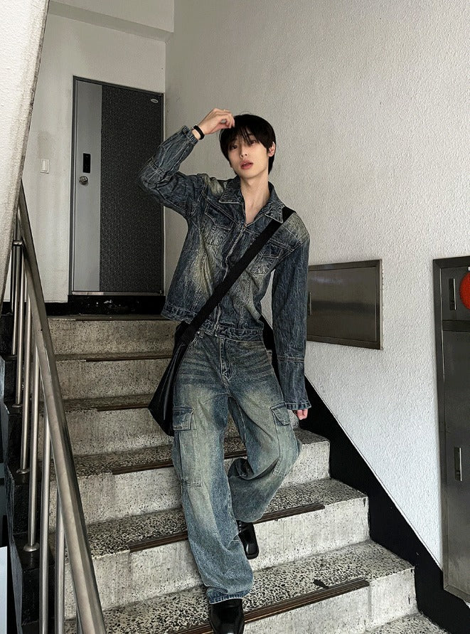 Plang Real Washing Cargo Denim