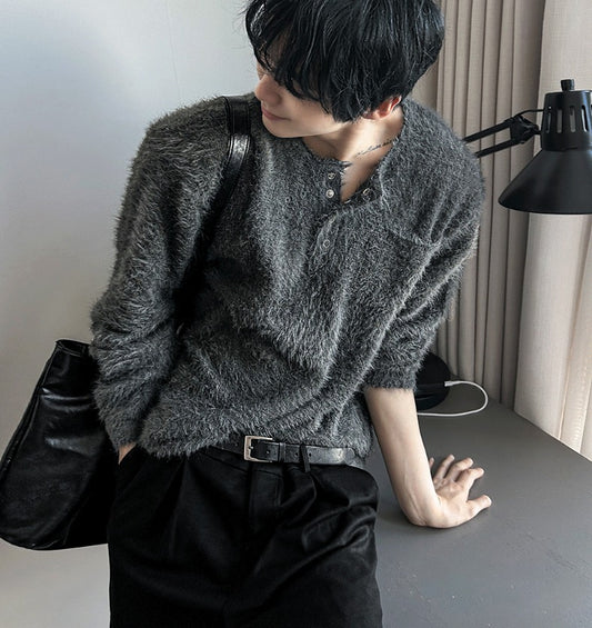 Mohair 4 Burton Henley Neck