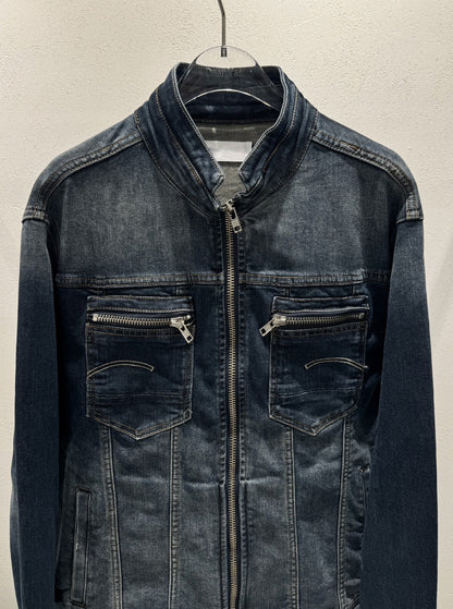 LaPett Vintage China Neck Denim Jacket