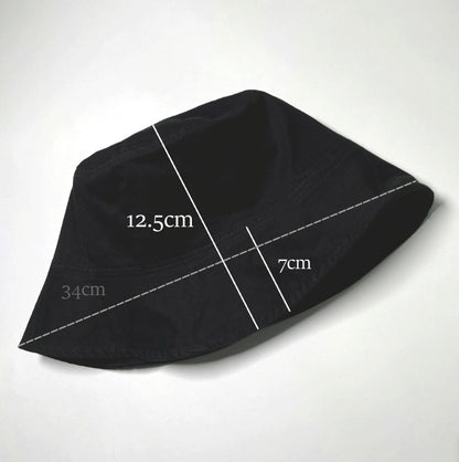 Minimal short brim bucket hat