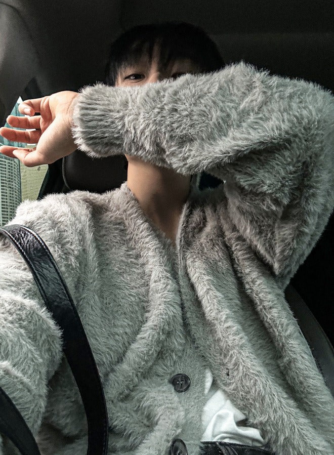 Museum Angora Semi-Over Cardigan
