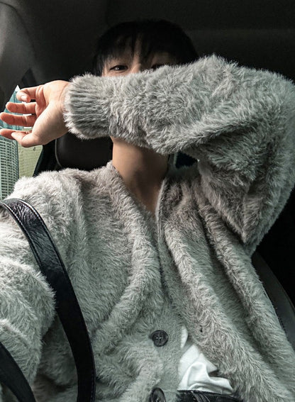 Museum Angora Semi-Over Cardigan