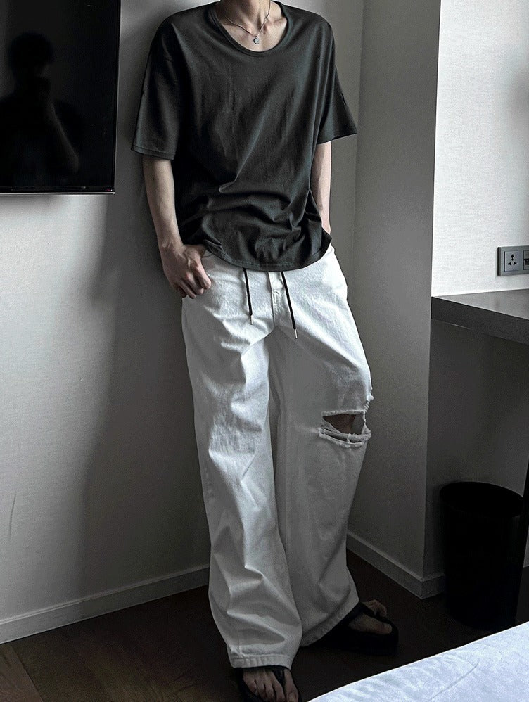 Vintage Damage White Pants