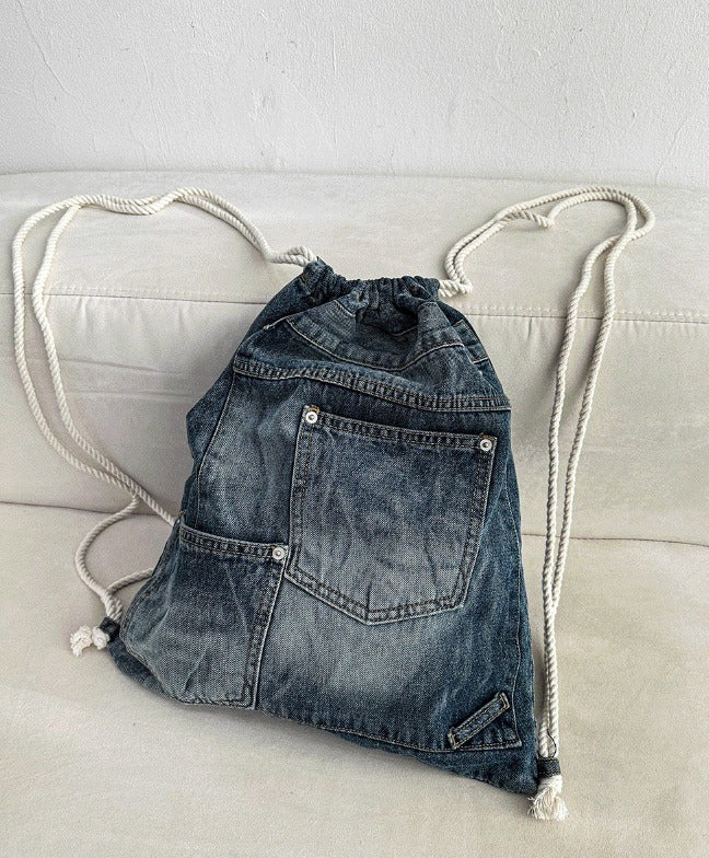 Lip Denim Pants Bag