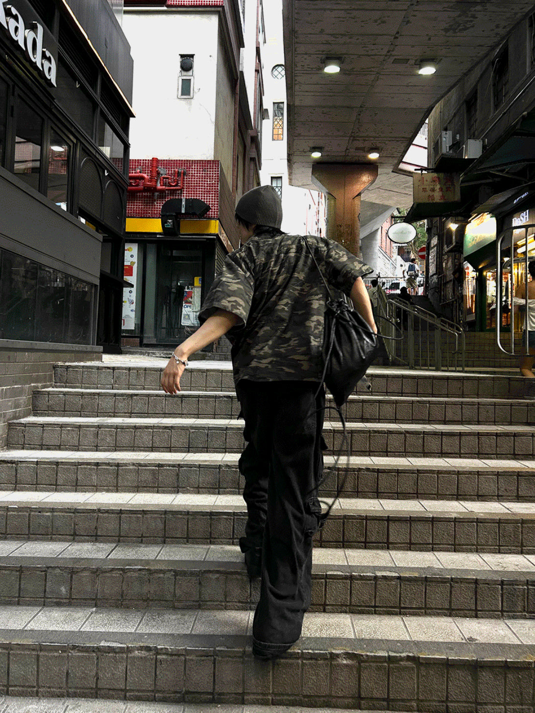 Camo Leather Patch Shirt