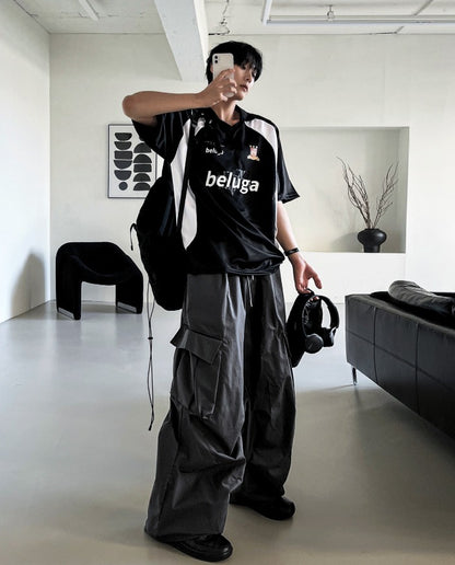Unbalanced Cargo Balloon Pants 4C