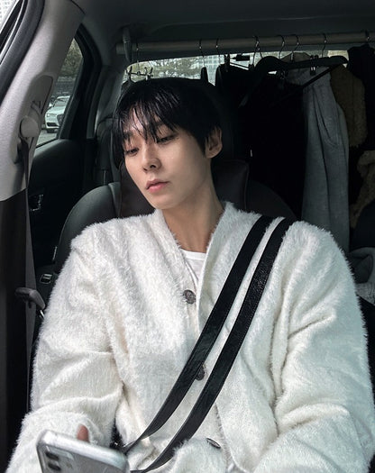 Museum Angora Semi-Over Cardigan