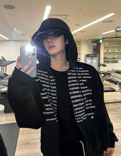 Chrombie Lettering Heavy Hood Zip-Up