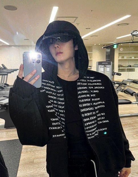 Chrombie Lettering Heavy Hood Zip-Up