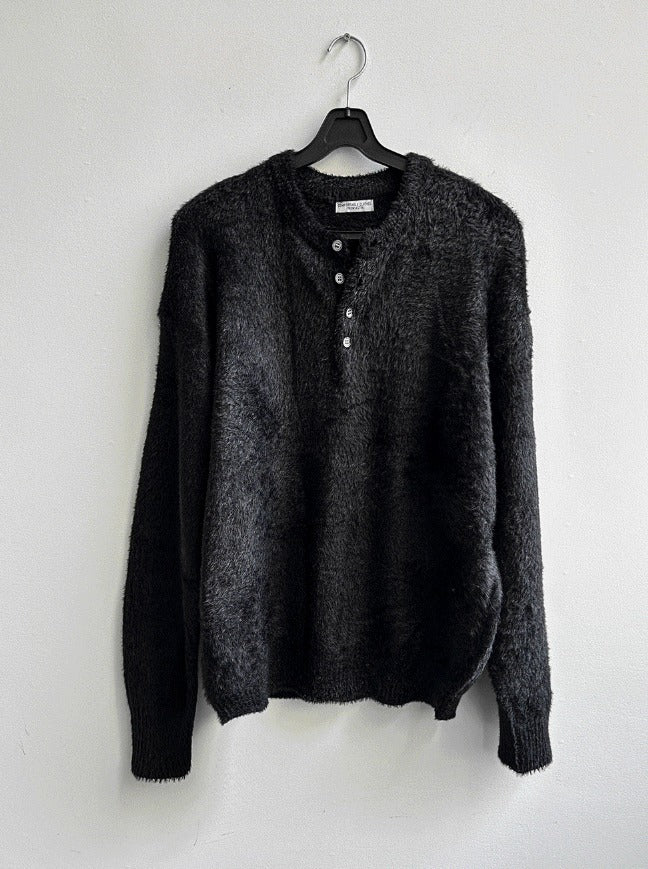 winter angora henry neck knitwear