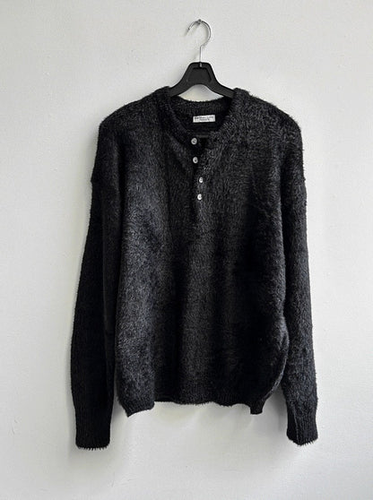 winter angora henry neck knitwear
