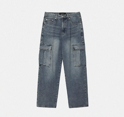 Real Washed Cargo Denim