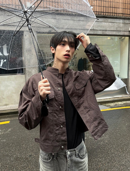 Pocket China Crop Jacket