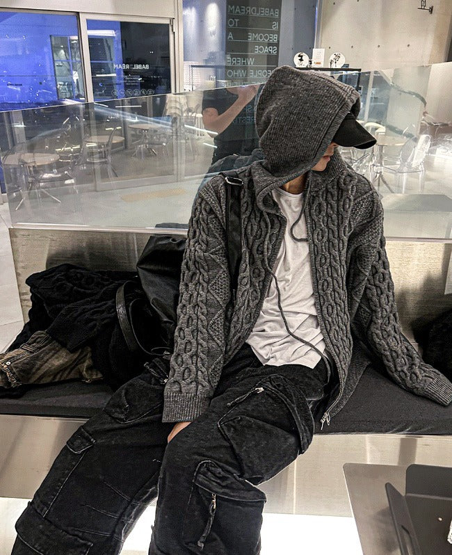 multi pocket cargo denim pants