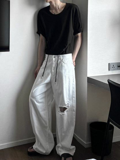 Vintage Damage White Pants