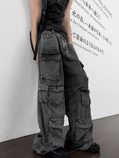 Featherlight Cargo Carpenter Wide Denim