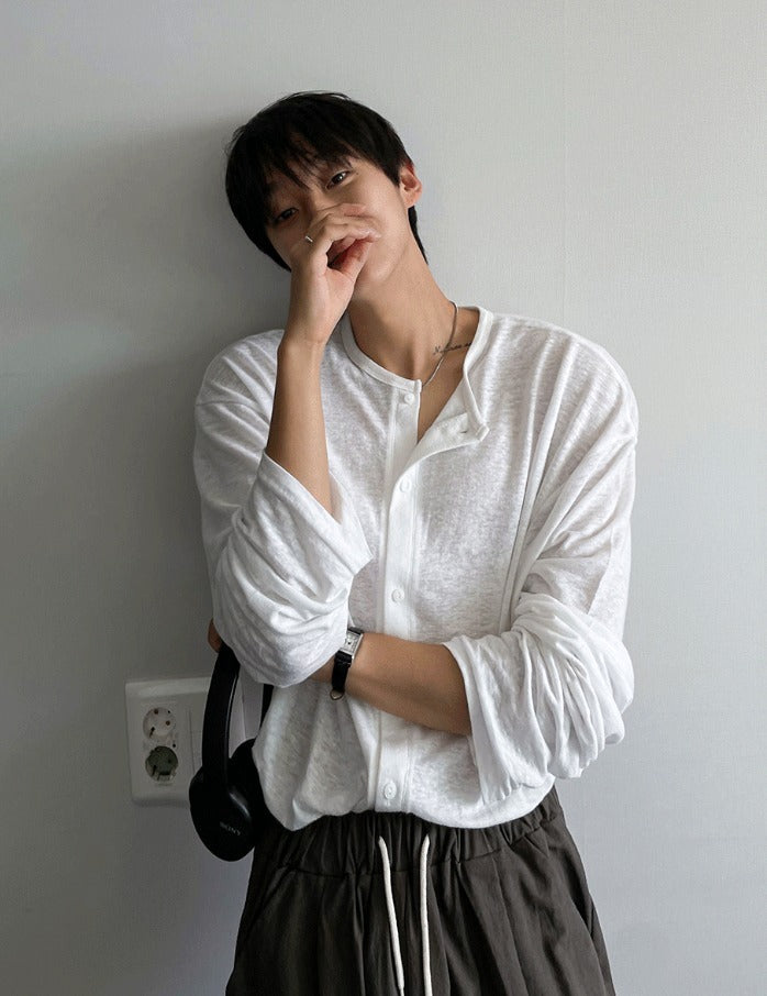 Acid Linen Cardigan
