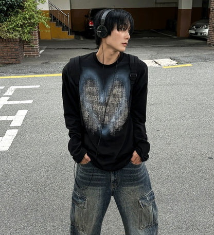 Hand Spray Brush Long Sleeve Tee