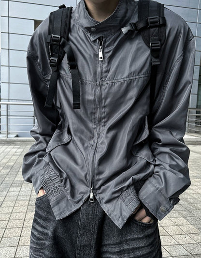 perry biker windbreaker jacket