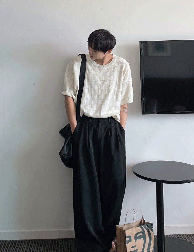 Maison Two-Tuck Back-Banding Slacks