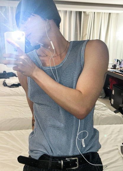 unisex pigment sleeveless shirt