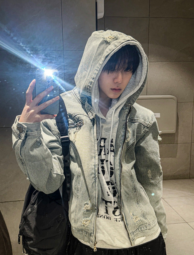 Cray Denim Hooded Jacket