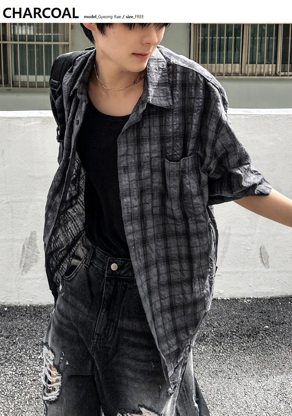Parun Check Linen Short Sleeve Shirt