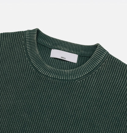Dominic Pigment Round Neck Short Sleeve Knit