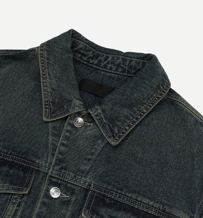 contemble snow denim jacket