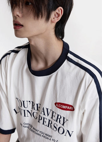 Loving Track Short Sleeve Tee