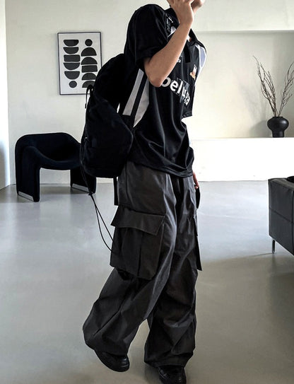 Unbalanced Cargo Balloon Pants 4C