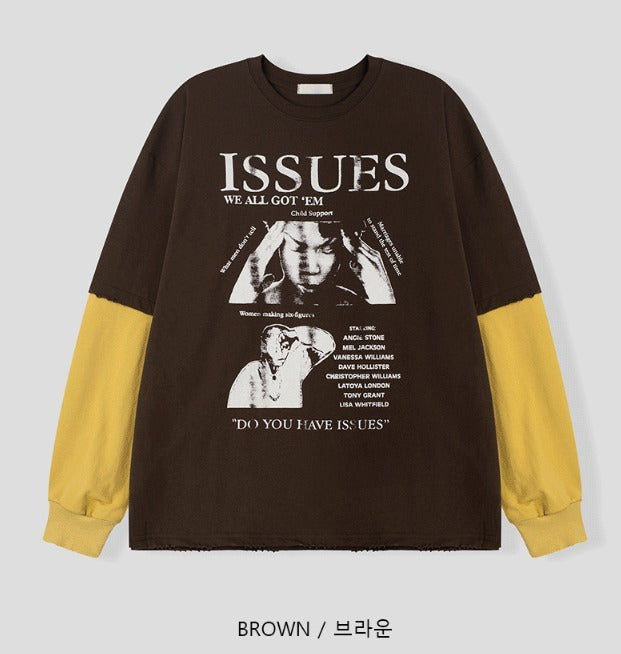 Trillin Color Block Long Sleeve T-Shirt
