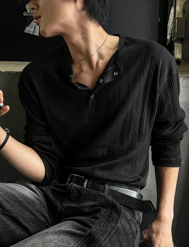 Fabien  corduroy henly-neck