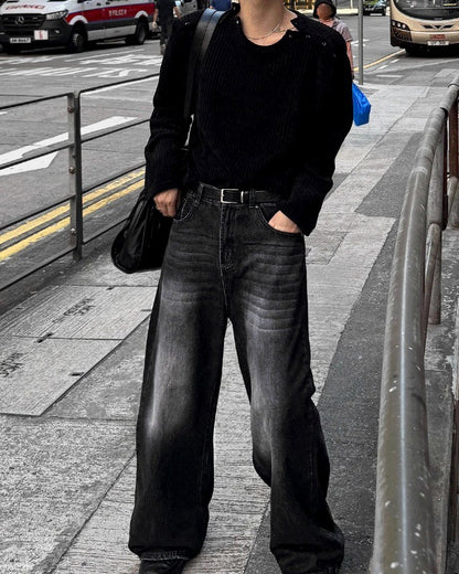 Ford Vintage Washing Long Wide Denim