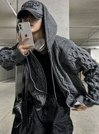 multi pocket cargo denim pants